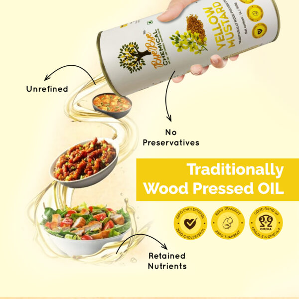 Wood Pressed Yellow Mustard Oil (1L) - Image 4