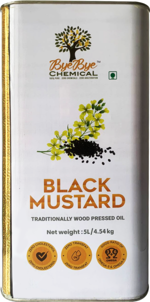 Wood Pressed Black Mustard Oil (5L)