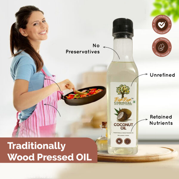 Wood Pressed Coconut Oil (500ML) - Image 4
