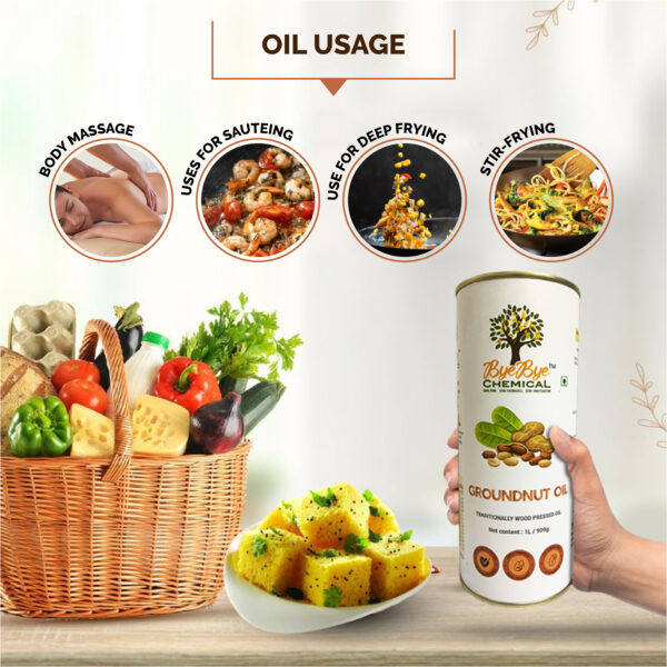 Wood Pressed Groundnut Oil (1L) - Image 6
