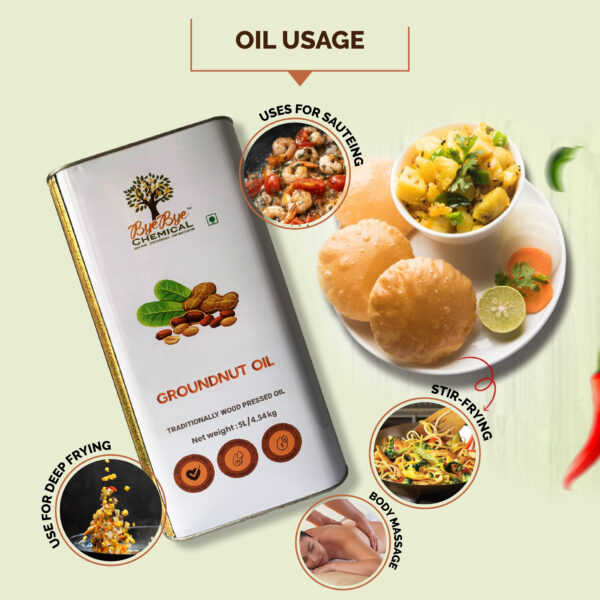 Wood Pressed Groundnut Oil (5L) - Image 6